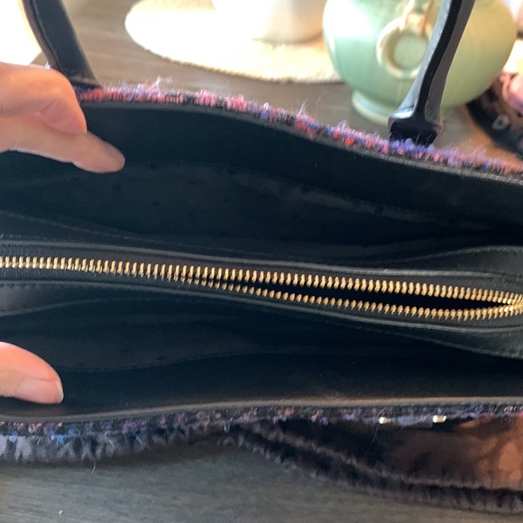 EUC Kate Spade Emerson Olivera Tweed Handbag - Picture 7 of 11